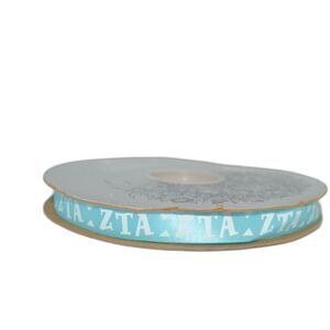 ZTA Zeta Tau Alpha Sorority College McGinley Satin 14MM Ribbon Spool 100 Yards